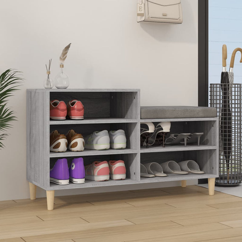 Schoenenkast 102X36X60 Cm Bewerkt Hout