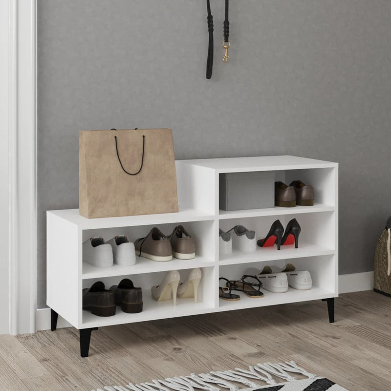 Schoenenkast 102X36X60 Cm Bewerkt Hout
