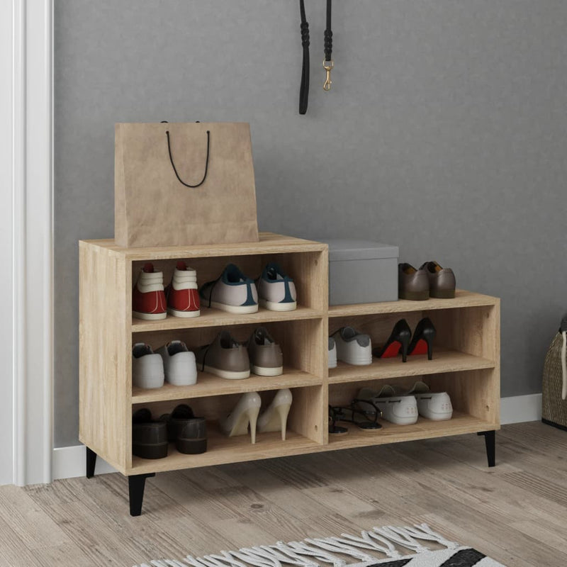 Schoenenkast 102X36X60 Cm Bewerkt Hout