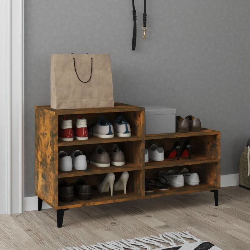 Schoenenkast 102X36X60 Cm Bewerkt Hout