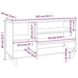 Schoenenkast 102X36X60 Cm Bewerkt Hout