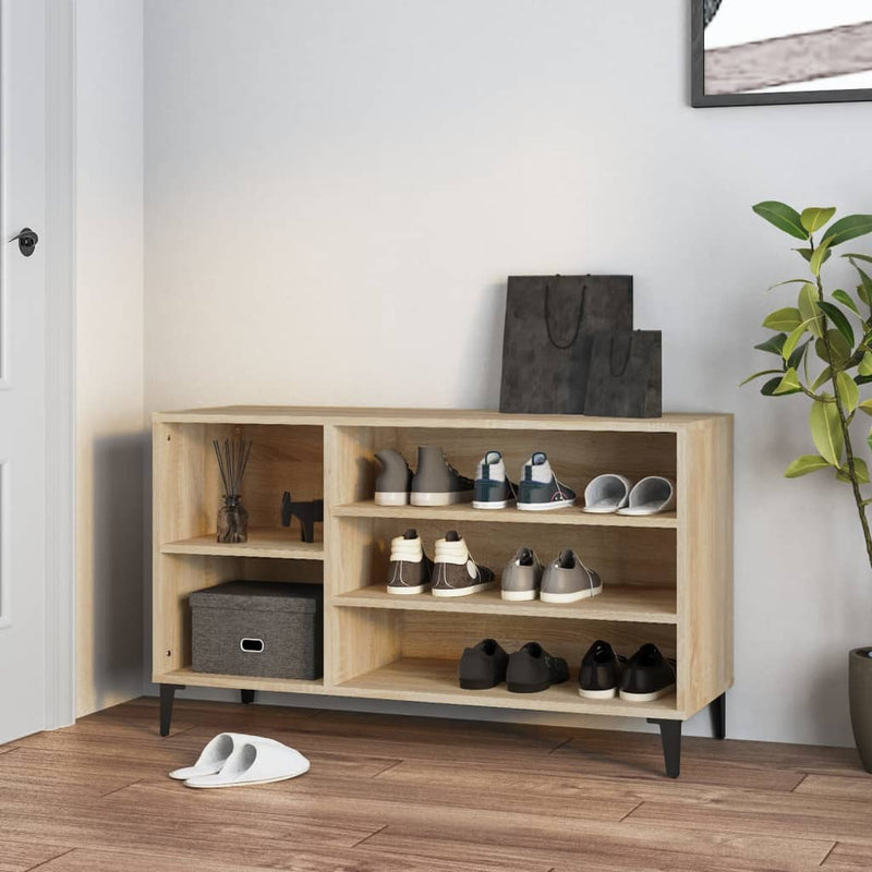 Schoenenkast 102X36X60 Cm Bewerkt Hout