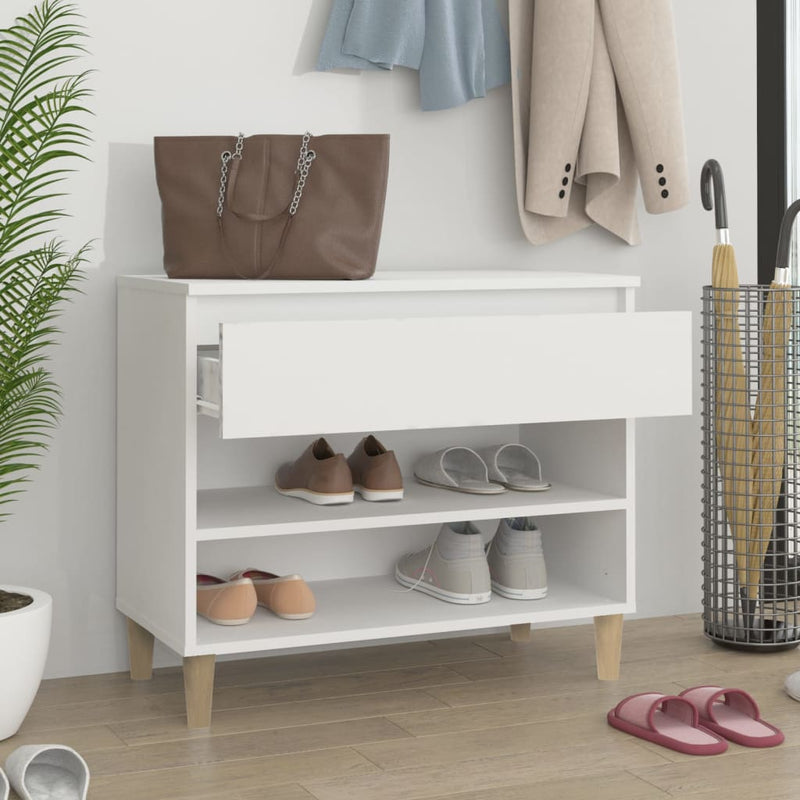 Schoenenkast 70X36X60 Cm Bewerkt Hout
