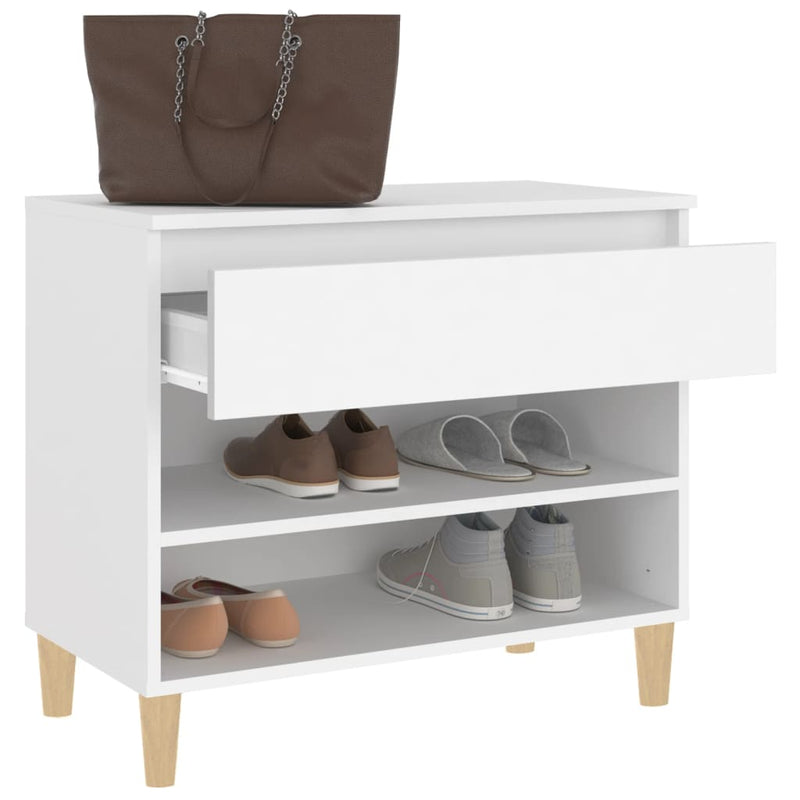 Schoenenkast 70X36X60 Cm Bewerkt Hout