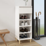 Schoenenkast 40X36X105 Cm Bewerkt Hout