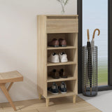 Schoenenkast 40X36X105 Cm Bewerkt Hout