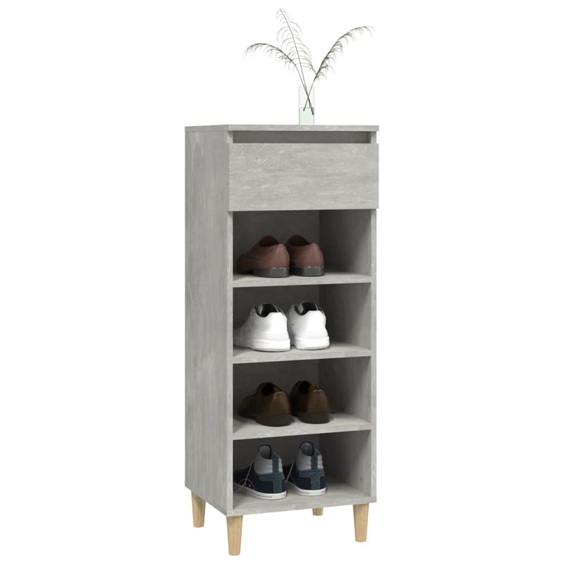 Schoenenkast 40X36X105 Cm Bewerkt Hout
