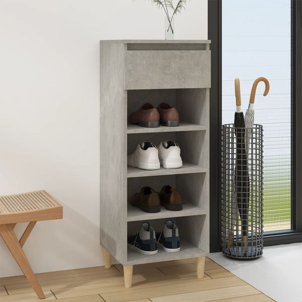 Schoenenkast 40X36X105 Cm Bewerkt Hout
