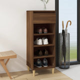 Schoenenkast 40X36X105 Cm Bewerkt Hout