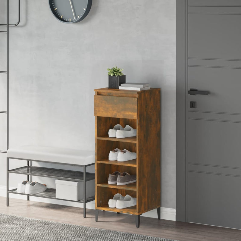 Schoenenrek 40X36X105 Cm Bewerkt Hout