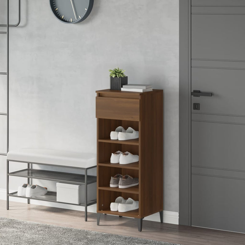 Schoenenrek 40X36X105 Cm Bewerkt Hout