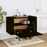 Wandschoenenkast 70X35X38 Cm Bewerkt Hout