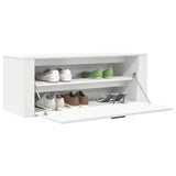 Wandschoenenkast 100X35X38 Cm Bewerkt Hout