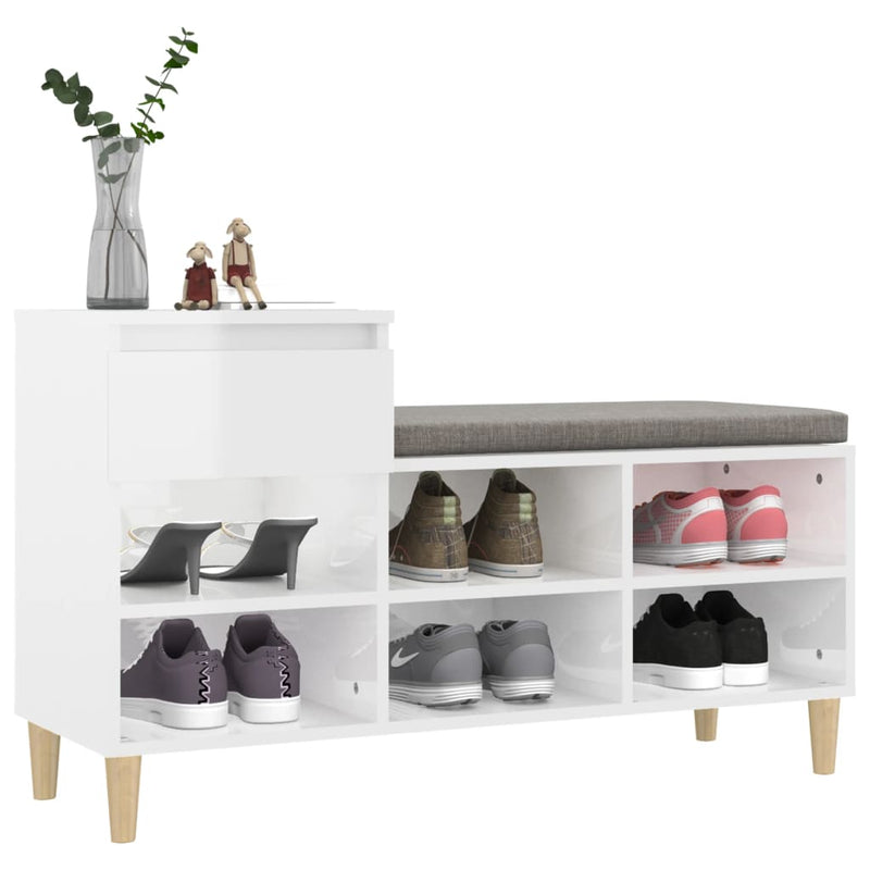 Schoenenkast 102X36X60 Cm Bewerkt Hout