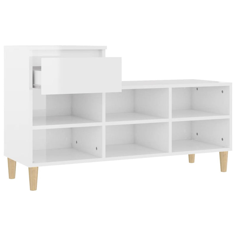 Schoenenkast 102X36X60 Cm Bewerkt Hout