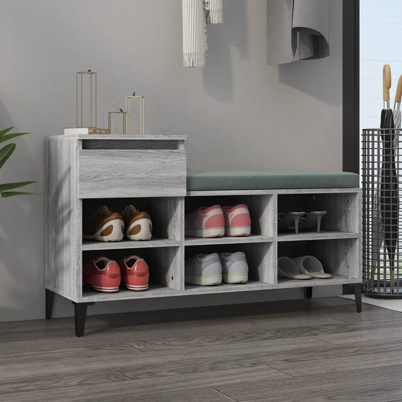 Schoenenkast 102X36X60 Cm Bewerkt Hout