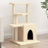 Kattenmeubel Met Sisal Krabpalen 83,5 Cm Kleurig
