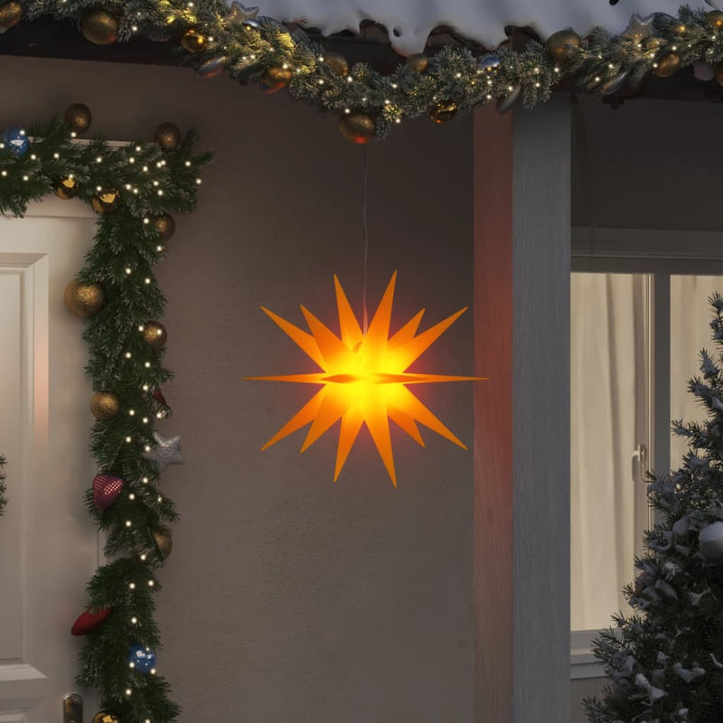 Kerstlamp Met Led Inklapbaar Geel