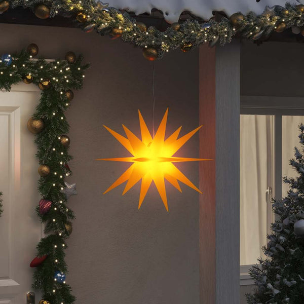 Kerstlamp Met Led Inklapbaar Geel