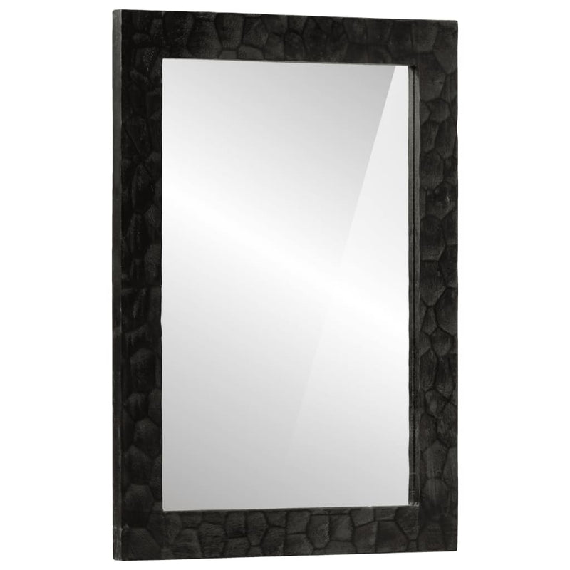 Badkamerspiegel 50X70X2,5 Cm Massief Mangohout En Glas
