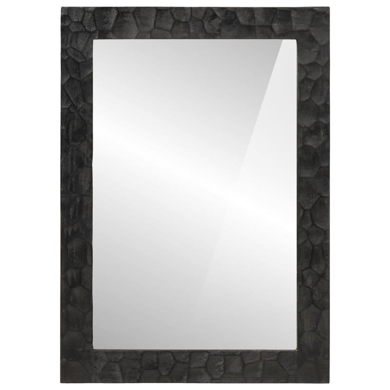 Badkamerspiegel 50X70X2,5 Cm Massief Mangohout En Glas
