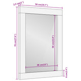 Badkamerspiegel 50X70X2,5 Cm Massief Acaciahout En Glas