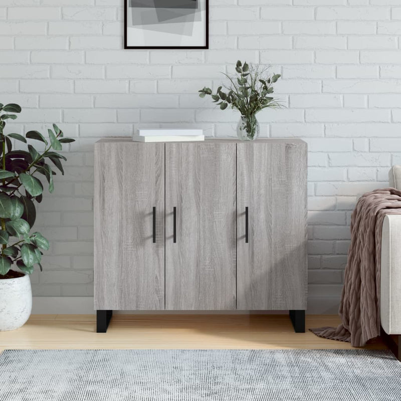 Dressoir 90 X 34 X 80 Cm Bewerkt Hout