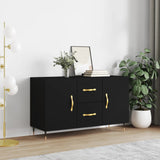 Dressoir Met Lade 100 X 36 X 60 Cm Bewerkt Hout
