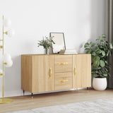 Dressoir Met Lade 100 X 36 X 60 Cm Bewerkt Hout