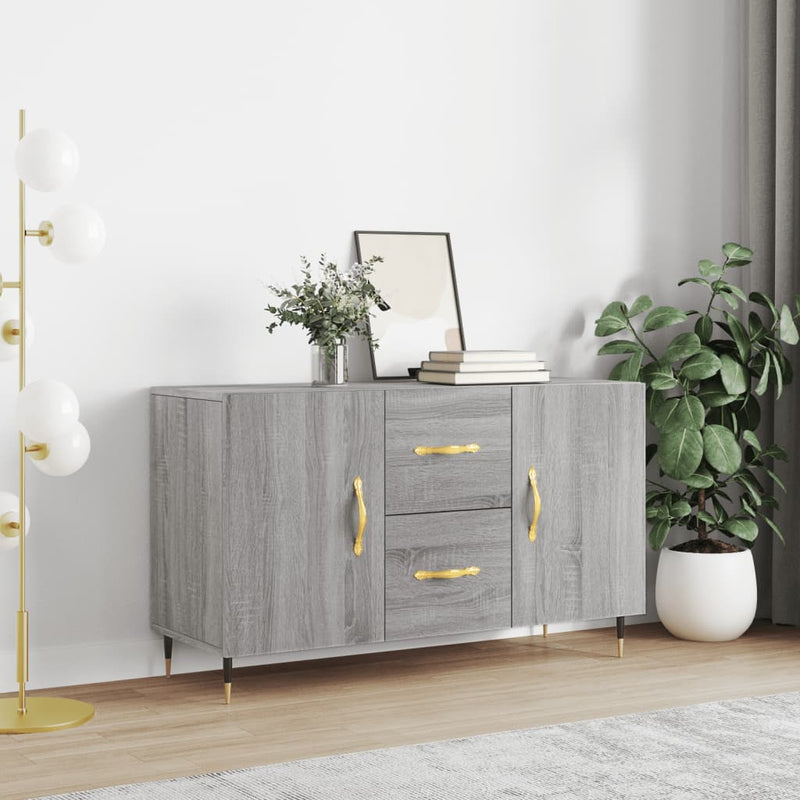 Dressoir Met Lade 100 X 36 X 60 Cm Bewerkt Hout