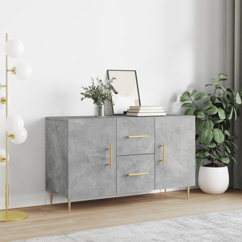 Dressoir Met Lade 100 X 36 X 60 Cm Bewerkt Hout