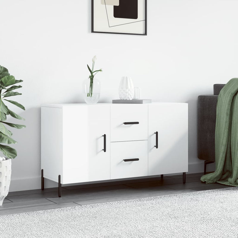 Dressoir Met Lade 100 X 36 X 60 Cm Bewerkt Hout