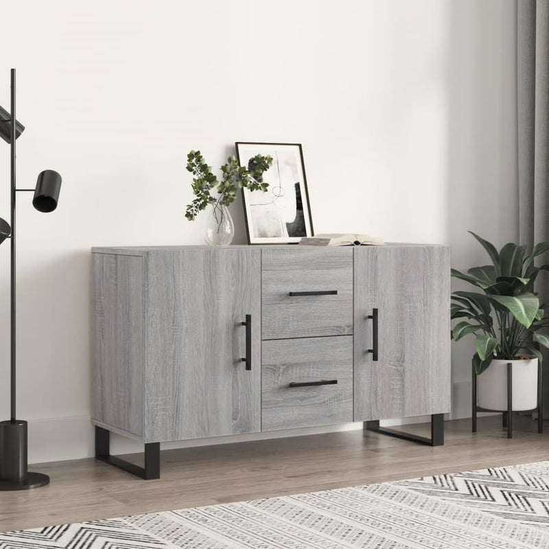 Dressoir Met Lade 100 X 36 X 60 Cm Bewerkt Hout