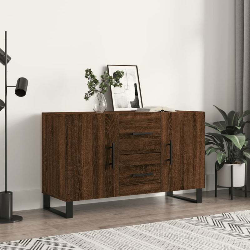 Dressoir Met Lade 100 X 36 X 60 Cm Bewerkt Hout