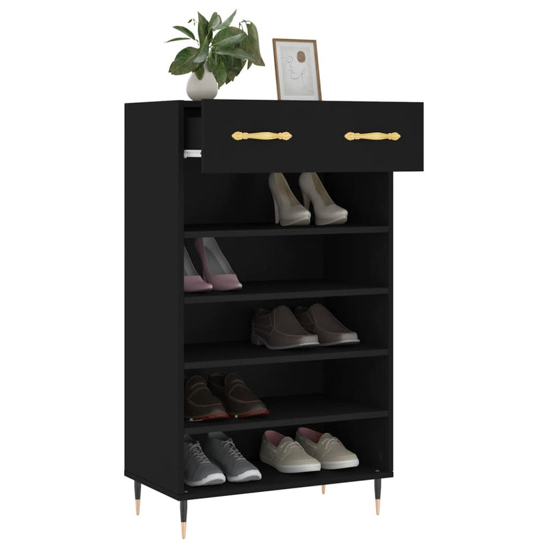Schoenenkast 60X35X105 Cm Bewerkt Hout