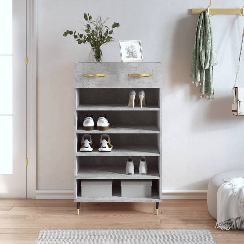 Schoenenkast 60X35X105 Cm Bewerkt Hout