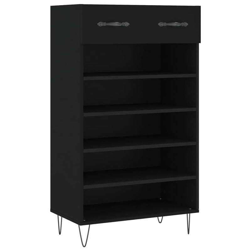 Schoenenkast 60X35X105 Cm Bewerkt Hout