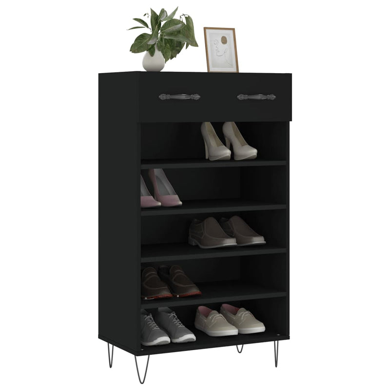 Schoenenkast 60X35X105 Cm Bewerkt Hout