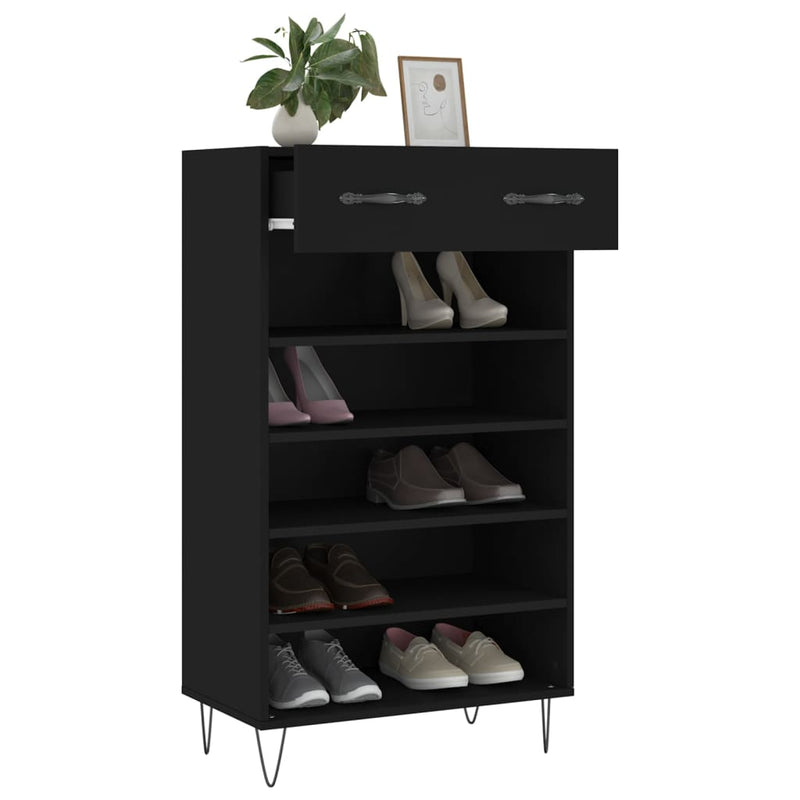 Schoenenkast 60X35X105 Cm Bewerkt Hout