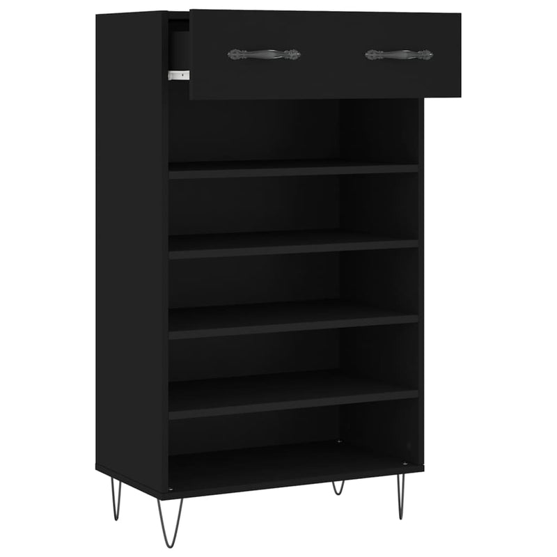 Schoenenkast 60X35X105 Cm Bewerkt Hout