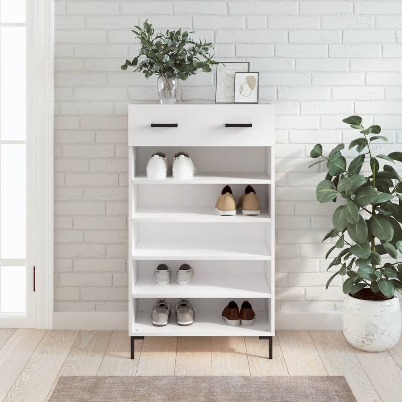 Schoenenkast 60X35X105 Cm Bewerkt Hout