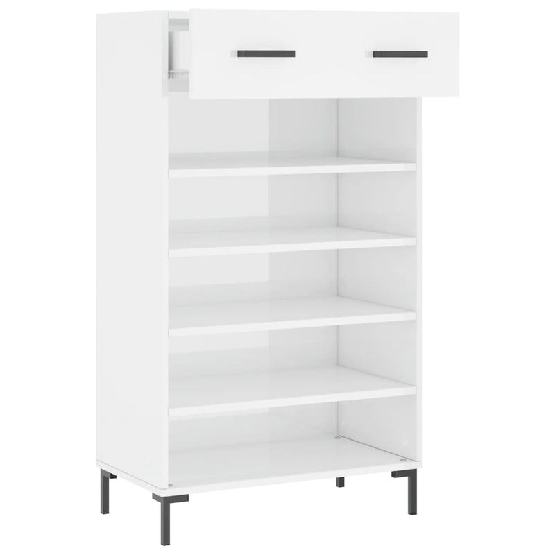 Schoenenkast 60X35X105 Cm Bewerkt Hout