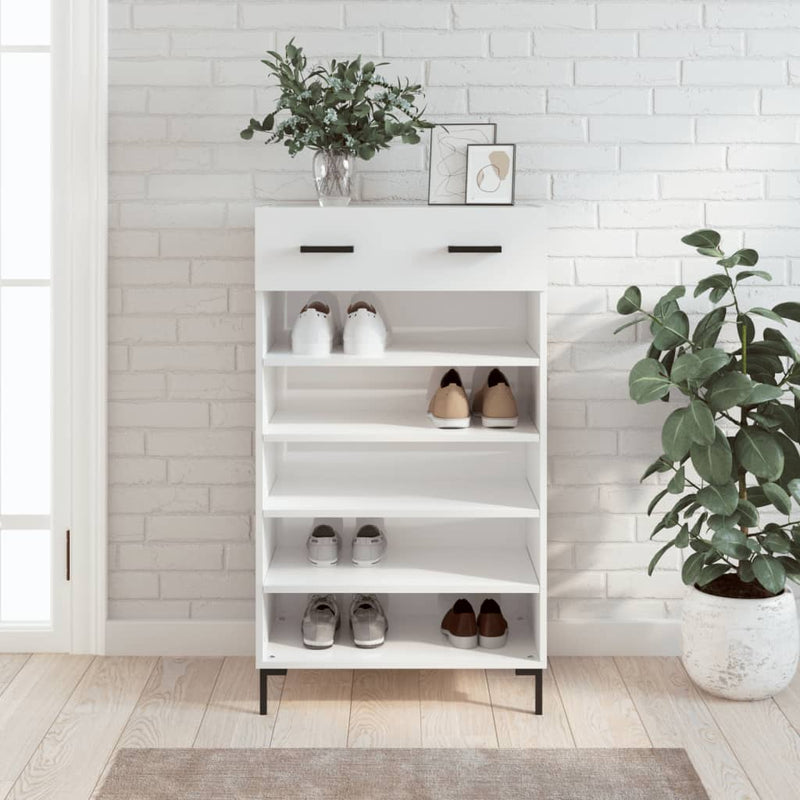 Schoenenkast 60X35X105 Cm Bewerkt Hout