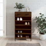 Schoenenkast 60X35X105 Cm Bewerkt Hout