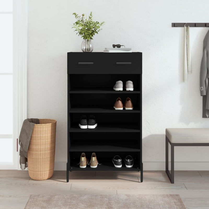 Schoenenkast 60X35X105 Cm Bewerkt Hout