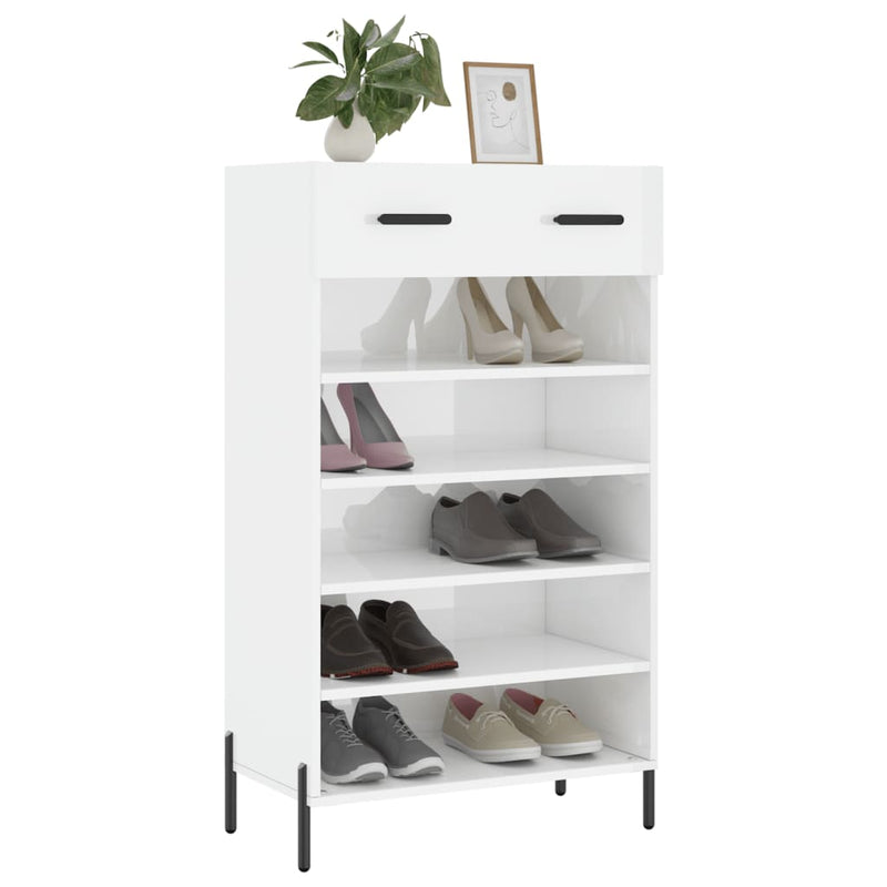 Schoenenkast 60X35X105 Cm Bewerkt Hout