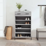 Schoenenkast 60X35X105 Cm Bewerkt Hout