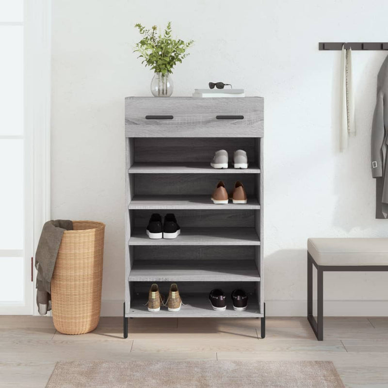 Schoenenkast 60X35X105 Cm Bewerkt Hout