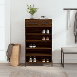 Schoenenkast 60X35X105 Cm Bewerkt Hout