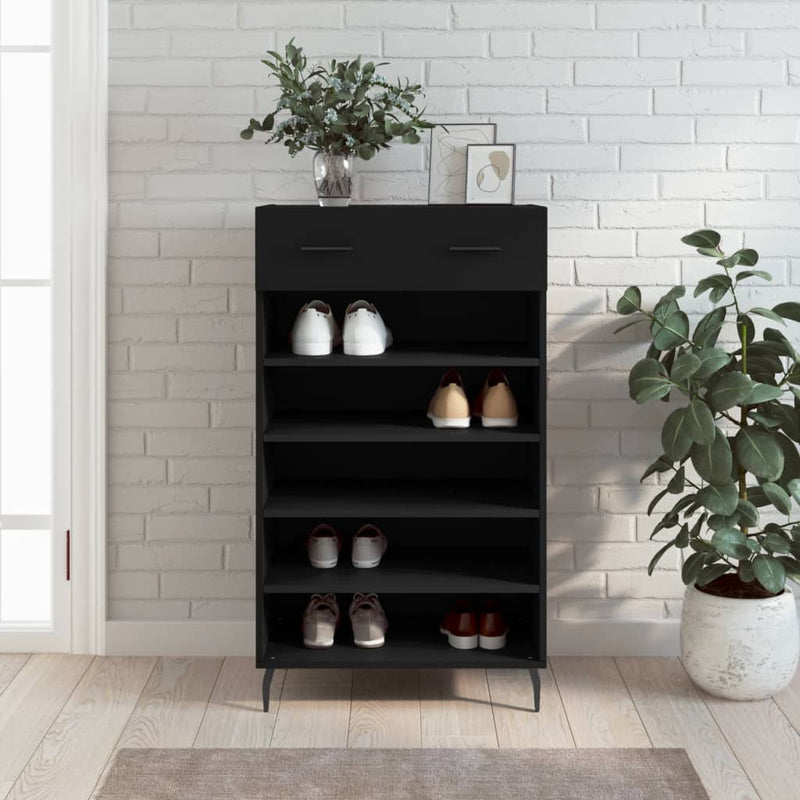 Schoenenkast 60X35X105 Cm Bewerkt Hout